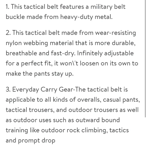 Enniu Tactical Belt - Picture 2 of 2
